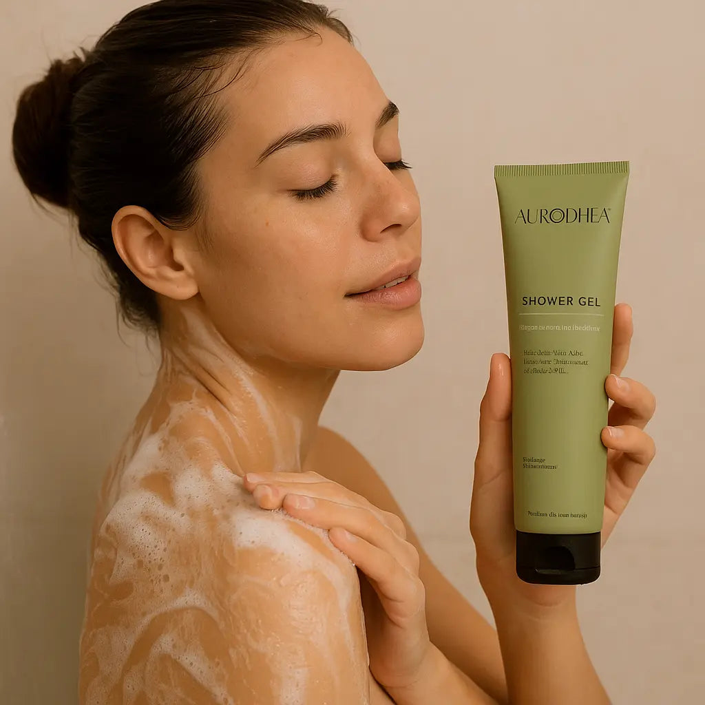 GEL DOUCHE RÉGÉNÉRANT À LA BAVE D’ESCARGOT – HYDRATATION INTENSE & PEAU VELOUTÉE