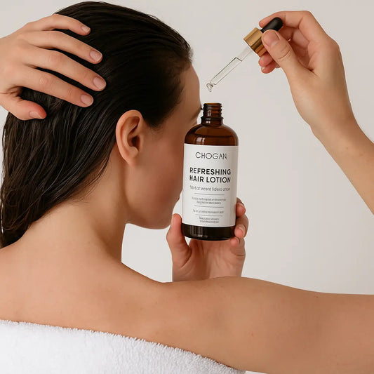 LOTION CAPILLAIRE RAFRAÎCHISSANTE AU MENTHOL – TONIFIE, STIMULE & APPORTE VOLUME ET LÉGÈRETÉ