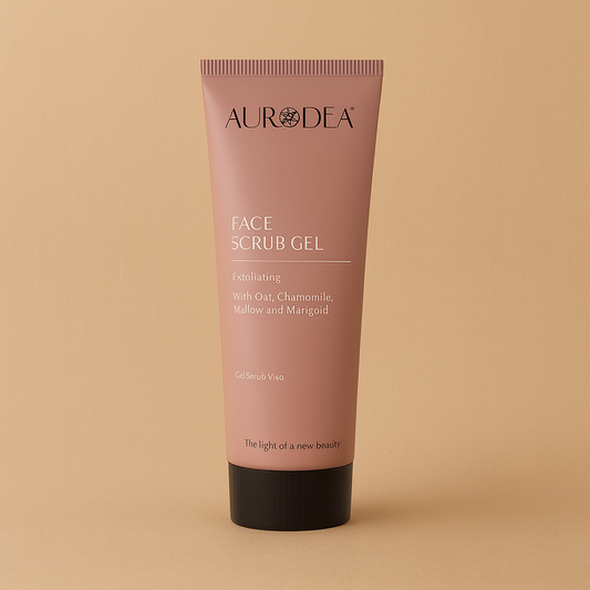 GEL EXFOLIANT VISAGE AURODHEA – ÉCLAT NATUREL & DOUCEUR IMMÉDIATE AUX GRANULES VÉGÉTALES