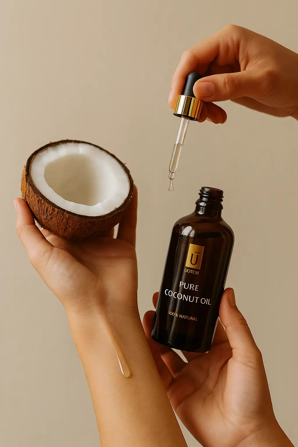 HUILE DE COCO PURE – HYDRATE, RÉPARE & PROTÈGE VISAGE, CORPS ET CHEVEUX