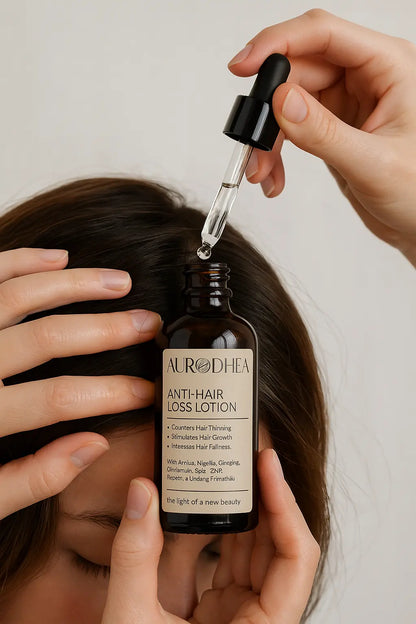 LOTION ANTI-CHUTE – FORTIFIE, STIMULE LA REPOUSSE & FREINE L’AMINCISSEMENT DU CHEVEU