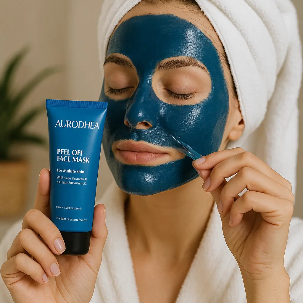 MASQUE VISAGE PEEL-OFF ANTI-ÂGE – HYDRATATION 24H, EFFET TENSEUR & ÉCLAT DES PEAUX MATURES