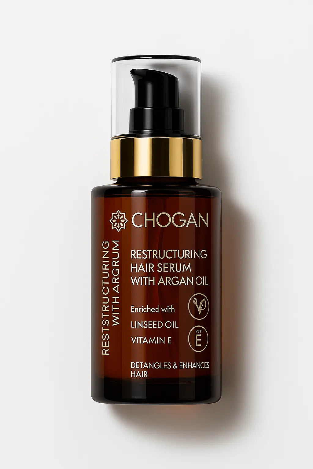 SÉRUM CAPILLAIRE À L’HUILE D’ARGAN – ANTI-FRISOTTIS, RÉPARATEUR & BRILLANCE INTENSE SANS EFFET GRAS