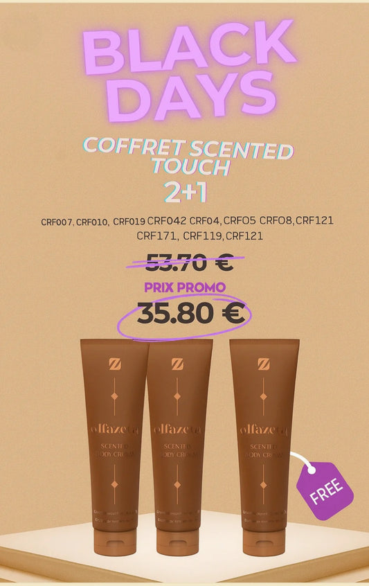 BLACK FRIDAY : 2 CRÈMES DE CORPS PARFUMÉES ACHETÉES, UNE CRÈME DE CORPS PARFUMÉ OFFERTE